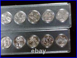 10 coin set lot 2019 W and 2020 W complete set 1 each 1309
