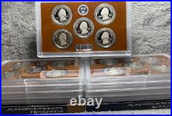 11 2012-s Us Proof Clad America The Beautiful Quarter Sets 55 Coins Total