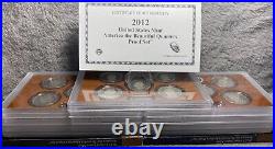11 2012-s Us Proof Clad America The Beautiful Quarter Sets 55 Coins Total
