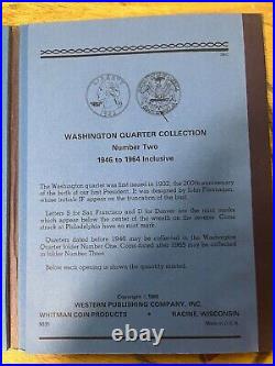 1946 to 1964 Washington Quarters Book Full Set 46 coins