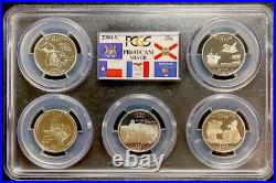 1999-2008 S Silver State Flags Quarter Proof Set Collection PCGS PR69DCAM. ENN