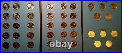 1999-2009 P&D Full Set 112 Washington 50 State Quarters In Official Coin Folder
