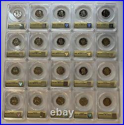 1999-s 2008-s State Quarters ANACS PR70 DCAM Full Set 50 Coins