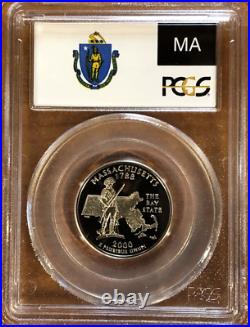 2000 CLAD State Flag 5-Coin (NH MD MA VA SC) Proof Set PCGS PR70 DCAM Quarters
