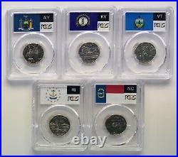2001 & 2002 S State Proof CLAD PCGS 70 10 Coin Quarter Set