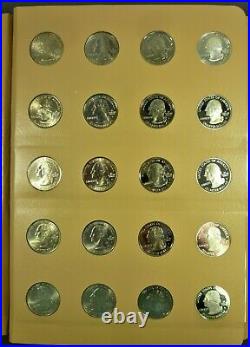 2004 2008 Statehood Quarter 100 Coin Set P & D, Proof, Silver PF High Quality