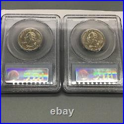 2004 D Wisconsin Extra Leaf Set PCGS AU 58. High/Low Coins. Beautiful Errors