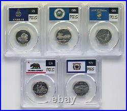 2005 & 2006 S State Proof CLAD PCGS 70 10 Coin Quarter Set