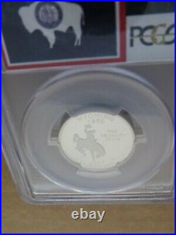 2007 25c CLAD Quarter (Wyoming ID MT WA UT) State Flag 5-Coin Set PCGS PR70DCAM