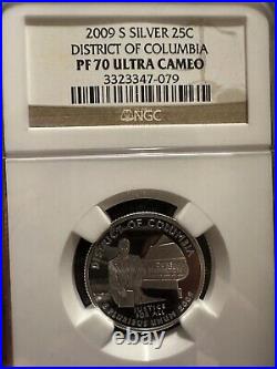 2009-S Silver Proof Statehood Quarter Set NGC PF70 Ultra Cameo