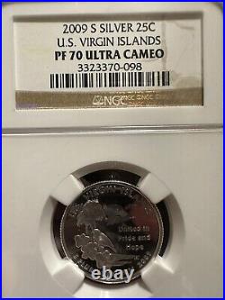 2009-S Silver Proof Statehood Quarter Set NGC PF70 Ultra Cameo