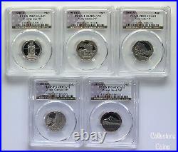 2010, 2011, & 2012 S 15 Coin CLAD PCGS 69 Proof National Park Quarter Set