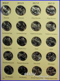 2010 -2021 112 Coin ATB National Park Quarter PD Complete Set with2 Harris Folders