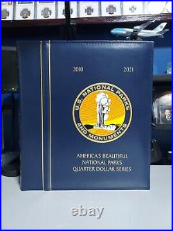 2010 -2021 National Park Quarter Set P&D with (All 112 Coins) Album and slipcase