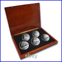 2010 5-Coin 5 oz Silver ATB Set (Elegant Display Box) SKU #64299