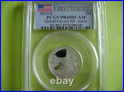 2010-s Silver National Parks Pcgs First Strike Pr69dcam 5-coin Quarter Proof Set