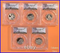 2011 & 2012 S 10 Coin CLAD PCGS 69 Proof National Park Quarter Set