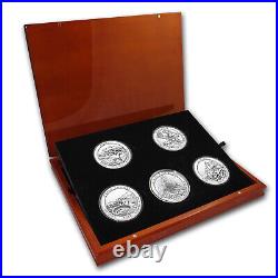 2012 5-Coin 5 oz Silver ATB Set (Elegant Display Box)