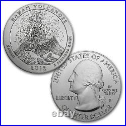 2012-P 5-Coin 5 oz Silver Burnished ATB Set (withBox & COA) SKU#78734