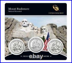 2013 4 PRK QUARTER 3 COIN SET GREAT BASIN MT RUSHMORE PERRYS VICTORY FT. McHENRY