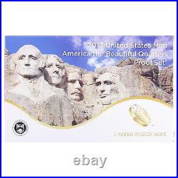 2013 S Proof Parks Quarter Set 10 Pack ATB Original Box & COAs 50 CN-Clad Coins