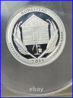 2015 S Silver Quarter Set Of 5 Coins ANACS PR70 DCAM First Strike Spots #4