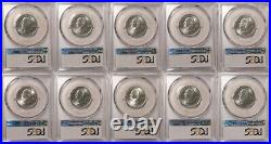 2016 P & D National Park 10 Coin Quarter Set 25c PCGS MS67 USA Flag