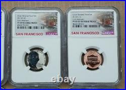 2018-S SAN FRANCISCO 10-Coin Reverse Proof Set NGC PF69 Early Releases #8097