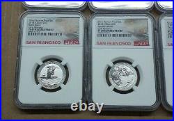 2018-S SAN FRANCISCO 10-Coin Reverse Proof Set NGC PF69 Early Releases #8097