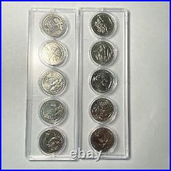 2019/2020 W Complete Set (10 Coin W Mint Quarters) Circulated