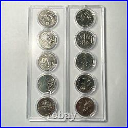 2019/2020 W Complete Set (10 Coin W Mint Quarters) Circulated