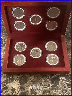2019 + 2020 W QUARTER SET ALL 10 COINS With Display Case And Incapsulated