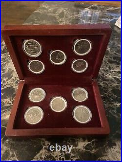 2019 + 2020 W QUARTER SET ALL 10 COINS With Display Case And Incapsulated