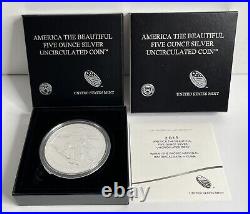 2019 America The Beautiful 5oz Silver Uncirculated Coins Complete Set of 5