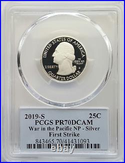 2019-S ATB Silver NP Quarter Set (5 Coins) PCGS PR70 DCAM-FS-Cleveland Native