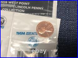 2019 W Coin Set Proof And Uncirculated Penny And Quarter D