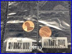 2019 W Coin Set Proof And Uncirculated Penny And Quarter E