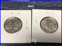 2019 W Coin Set Proof And Uncirculated Penny And Quarter E