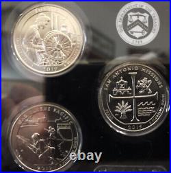2019 W Quarter Complete Set Bu (5 Coin) Guam, Ronr, Lowell, Mariana, Sa Mission