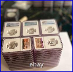 2020S 25¢ America the Beautiful ATB Silver Proof 10 Sets 50 coins NGC PF70 PR70