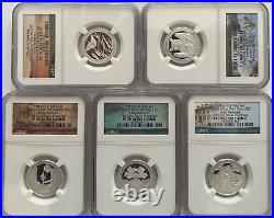 2020S 25¢ America the Beautiful ATB Silver Proof 10 Sets 50 coins NGC PF70 PR70