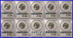 2020 P & D National Park 10 Coin Quarter Set 25c PCGS MS67 USA Flag Bat Coin