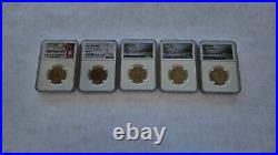 2020 W Complete 5 Coin Quarter Set Graded By Ngc Ms66 #303