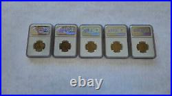 2020 W Complete 5 Coin Quarter Set Graded By Ngc Ms66 #303
