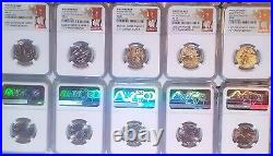 2020 W Quarters Five Coin Complete Set NGC Graded MS 67 V-Day Label V75