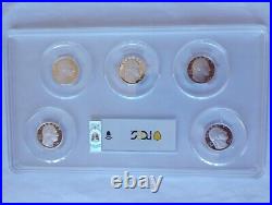 2022-S 25¢ Silver American Women 5 Coin Set PCGS PR70DCAM FDOI
