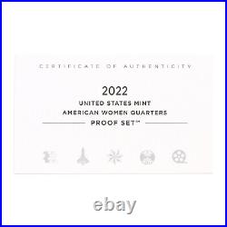 2022 S American Women Quarter Proof Set 10 Pack ATB Original Box & COAs CN-Clad