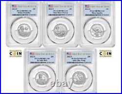 2022 S Clad Proof American Women 5 Coin Quarter Set PCGS PR70DCAM First Day