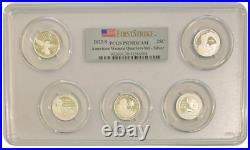 2022 S Silver Quarters Set American Woman Set Of 5 Coins Pcgs Pr70dcam Fs Flag
