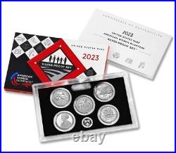 2023 S 99.9% SilverAmerican Women Quarters PROOF SET (5 coins) OGP & with COA